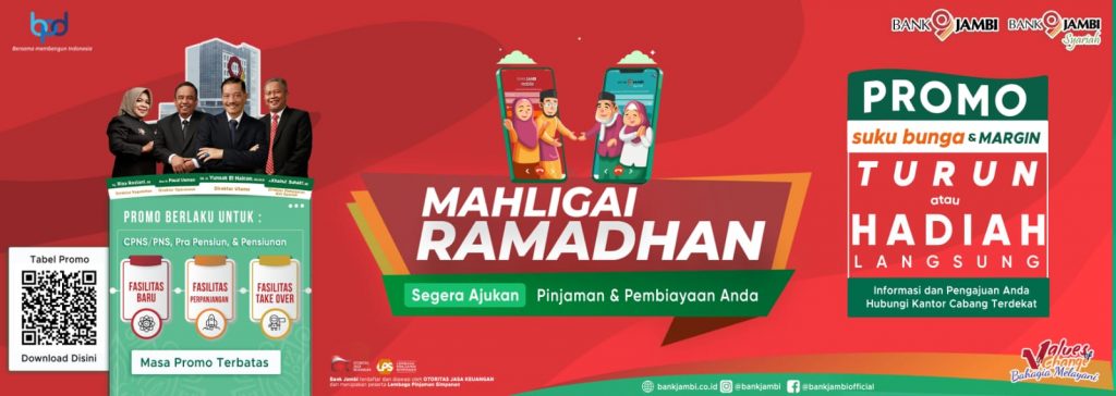 Bank Jambi kembali menawarkan promo dengan Tema 'Mahligai Ramadhan' selama bulan suci Ramadhan 1443 H (Foto: Istimewa)