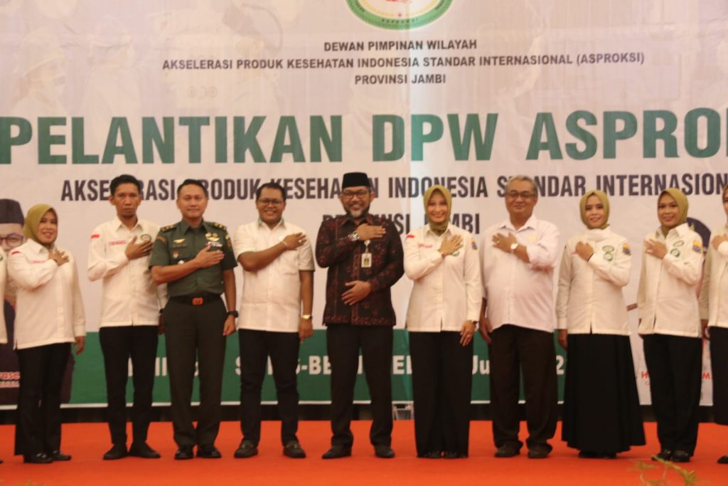 Sekretaris Daerah (Sekda) Provinsi Jambi, Sudirman pada acara Pelantikan DPW ASPROKSI Provinsi Jambi. (Foto: Agus Supriyanto)