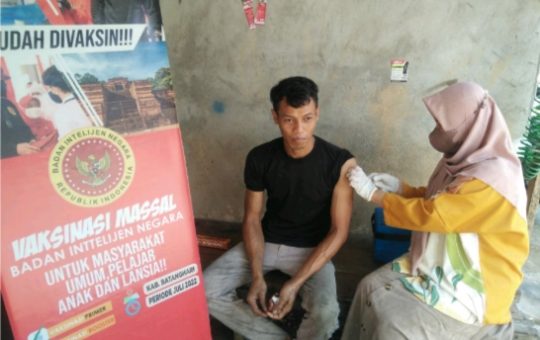 Jemput Bola, BIN Daerah Jambi Terus Optimalkan Pemerataan Vaksinasi Covid-19 di Kabupaten Batang Hari