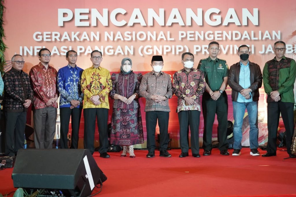 Gubernur Jambi, Al Haris, saat Pencanangan Gerakan Nasional Pengendalian Inflasi Pangan (GNPIP) Provinsi Jambi. (Foto: Harun)