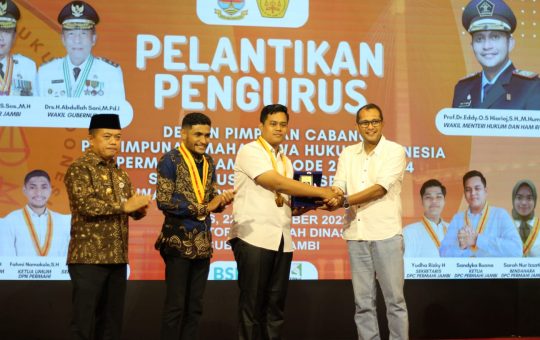 Dihadiri Wamenkumham RI, Pengurus DPC PERMAHI Jambi Resmi dilantik