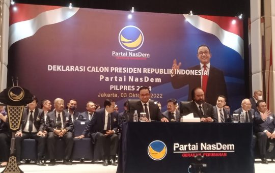 Deklarasi Partai Nasdem Anies Baswedan Pemimpin Harapan Bangsa