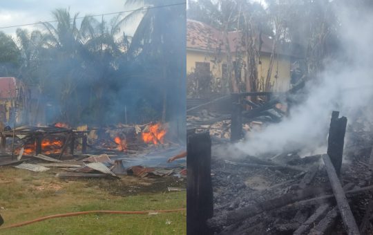 Tiga unit Rumah di Mersam Habis Dilahap si Jago merah