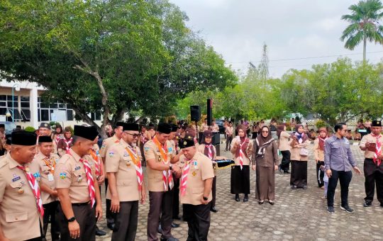 Fadhil Arief Pimpin Apel Puncak Peringatan Hari Pramuka ke 62 Tahun 2023