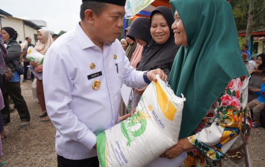Salurkan Bantuan Pangan dari Pemerintah Pusat, Gubernur Al Haris: Ini Membantu Masyarakat